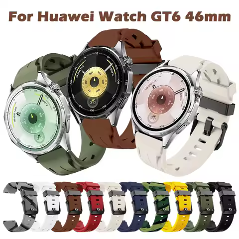 Strap for Huawei Watch GT6 GT5 GT4 46MM Brethable Waterproof Replacement Band for Huawei Watch 5 GT5