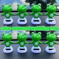 Solar Bobble Head Frog Decoration - Automatic Shaking Head Frogs - Automobile Interior Accessories -