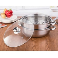 High Quality Double Layer Stainless Steel Cooking Pot With Steamer