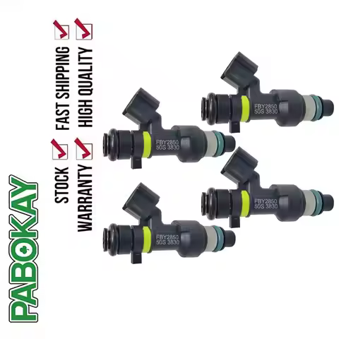 4 Pieces X For Nissan Cube Tiida Versa 1.8L NV200 Sentra 2.0L X-Trail 2.5L 01-17 Fuel Injector FBY28