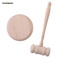 FAVORITEGOODS Gavel, Wooden Handcrafted Wooden Gavel Gavel and Block Set, Lawyer Gifts Judge Hammer 