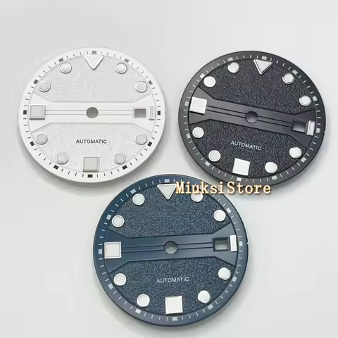 31mm Sterile dial Luminous watch dial Texture dial fit Miyota 8205 8215 821A Mingzhu DG2813 3804 ETA