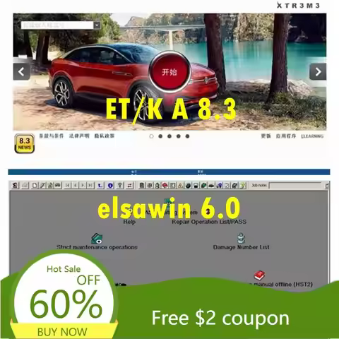 2025 Hot Sale Auto Repair Software Elsawin 6.0 Etka 8.3 Electronic Parts Catalogue Elsa win 6.0 For 