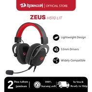 Redragon H510-LIT Wired Gaming Headset 53MM Audio Driver Detachable Mic Compatible PS4/3 Xbox