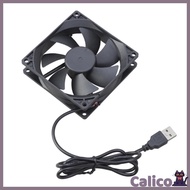 Cali Router Cooling Fan PC TV Box Quiet 5V USB Power 92mmx92mmx25mm Cabinet Cooling Fan 92MM Protect