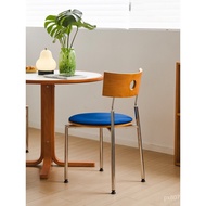 Medieval Dining Chair Nordic Solid Wood Dining Table Chair Designer Influencer Minimalist High-End F