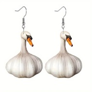 Garlic Duck Funny Creative Duck Earrings Female European American Fashion Holiday Animal Funny Earri