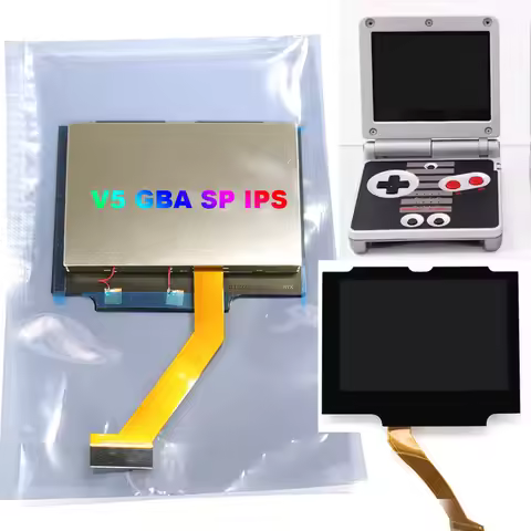 GBA SP IPS LCD Laminated Screen 720x480 Retro Pixel Backlight Kits For Game Boy Advance SP NO NEED C