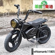 青少年迷你電動小摩托車復古哈雷電動小跑車平衡車上學代步工具車