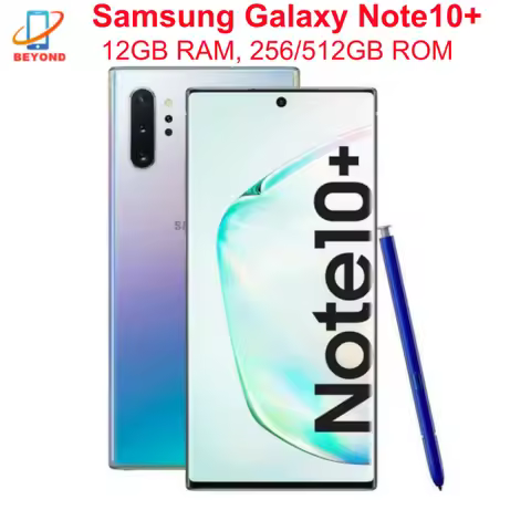 Samsung Galaxy Note10 Plus Note10+ N975F N975FD N975U1 N9750 256/512GB 12GB 6.8" Snapdragon NFC 4G L