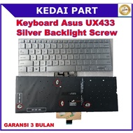 Asus Zenbook 14 UX433 UX434 Silver Backlight Bolt Keyboard