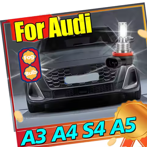 2Pcs 6000K White H8 H11 LED Fog Light Bulbs Car DRL Lamps For Audi A3 8P 8V A4 B6 B8 B5 A6 C6 C5 80 