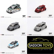 Saigontoys - Mini GT ABARTH 595 LB-WORKS x Abas Works many models - Genuine 1:64 scale model car Min