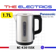 PANASONIC 1.7L MATTE STAINLESS STEEL ELECTRIC KETTLE NC-K301 / NC-K301SSK