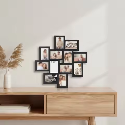 12-Pack 4x6 Collage Picture Frames: Easy Assembly For Cherished Memories Picture Frames Porta Retrat