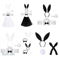 RUN Easter Bunny Costume Set Bunny Cosplay Costume Women Rabbit Headband Costume
