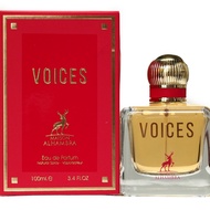 Voices 100ML EDP Perfume gpt Unisex by Maison Alhambra, Minyak Wangi Ara( Lealaki & Perempuan)