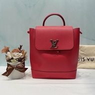 LV Lockme 紅色雙肩後背包