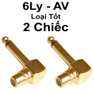 Đầu Chuyển Jack 6 Ly Sang AV/Hoa Sen Góc Vuông giá 1 chiếc | jack chuyển 6ly av jack 6ly ra av jack 