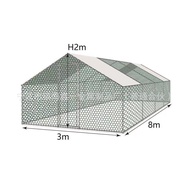 Sangkar Larian Ayam Reban Ayam Sangkar Ayam Besar Luar Ruangan Sangkar Pembiakan Boleh Ditanggalkan 