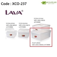 XCO-237  LAVA FC237 Food Container Storage BPA Free 20L/Bekas Plastik L43*W36*H18cm