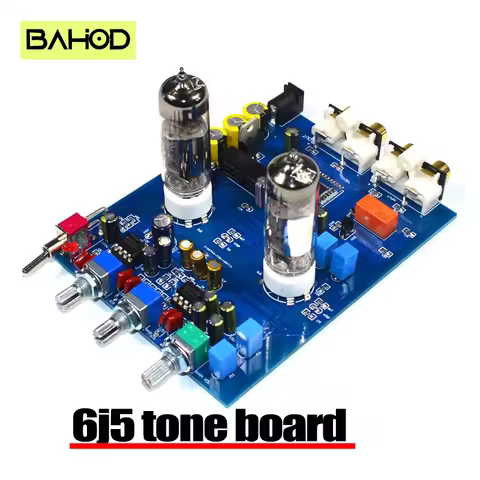 BAHOD HIFI 6J5 electronic tube front-end audio amplifier 4.2 Bluetooth board NE5532 tone board