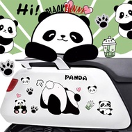 BLACKFUNNY Creative Motorcycle Electric Bike Helmet Decal Waterproof Lovely Pandas Night Sign Sticke