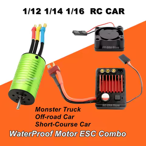 4000KV 2847 Brushless Motor with 45A ESC for SCY16101 Pro 16102 Pro JJRC Q130 144001 144010 12428 RC