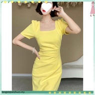 summer white dress for woman casual long dress korean civil wedding formal dress graduation elegant