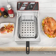 【TikTok】#Deep Frying Pan Commercial Single-Cylinder Electric Fryer Large Capacity Multi-Functional Fryer Donut Fryer Fry