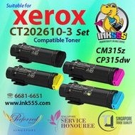 Fuji Xerox CT202610 to CT202613 Pack of 4 colours (Compatible). Suitable for CM315z CP315dw