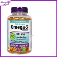 三倍強效 Omega-3 (900 毫克EPA / DHA) 80 粒軟膠囊 [平行進口]