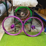 RIM ALLOY 18 x 1.40 TAIKOM SIAP HUB DRAG MCM DALAM GMBAR PNP YAMAHA / HONDA