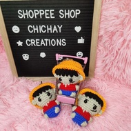 MINI ONE PIECE CROCHET KEYCHAIN DJ HANDMADE