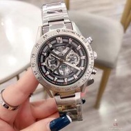 惠美子館全新新款豪雅CARRERA男女同款腕錶 進口石英機芯 礦物質玻璃鏡面 防水手錶 腕錶