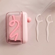 Dental Floss Box Dopamine Portable Disposable Dental Floss Automatic Pop-up Storage Box Benang Gigi