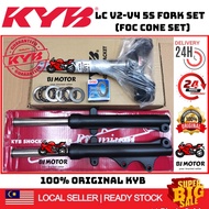 YAMAHA LC135 V2 / V3  55C CLUTCH LC135 5S / 5SPEED KYB KAYABA Front Fork T-Fork Steering Cone Set 10
