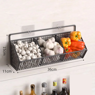 【AA NEW】 Kitchen Wall-mounted Storage Basket Onion Ginger Garlic Punch-Free Hanging Basket Vegetable