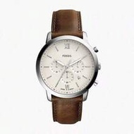 FS5380 Unisex Quartz Watch, White Round Dial, Leather Strap