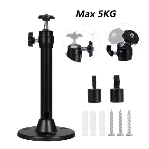 Mini Ceiling Wall Projector Mount Stand with 3 Screw Adapters Compatible with QKK, DR.J, DBPOWER, An