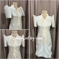 Filipiniana Ladies Barong Dress Mestiza Sleeve Assorted Burda