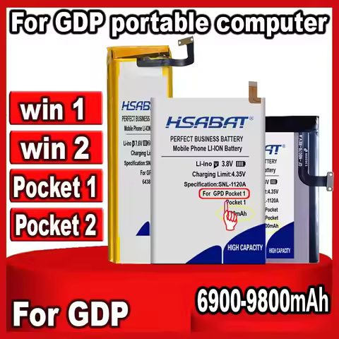 HSABAT 6900mAh~9500mAh 6438132-2S 6664107 Battery for GPD WIN2 WIN 2 / WIN1 WIN 1 / Pocket 1 Pocket1