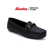 Bata บาจา รองเท้ามอคคาซีน ลอฟเฟอร์ คัทชูหุ้มส้น รองเท้าหุ้มส้น รองเท้าส้นแบนหุ้มส้น รองเท้าส้นแบน สำหรับผู้หญิง รุ่น Maree สีดำ 5516630