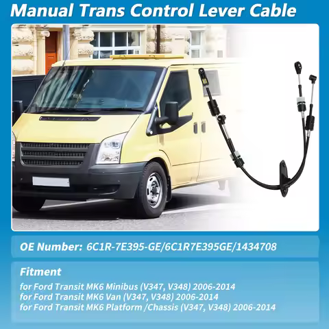 UXCELL No.6C1R-7E395-GE Manual Tran Gear Shifter Cable for Ford Transit MK6 V347 V348