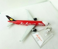 AirAsia Diecast Airplane Airbus A320 with stand label
