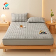 Plain thickened cotton 100% waterproof mattress Cover Fitted bed sheet Single/Super Single/Queen/Kin