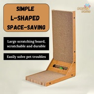 L-shaped Cat Scratching Board Durable Scratch Board Toy Papan Cakar Kucing Bentuk L Papan Cakar Main