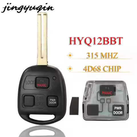 jingyuqin  3 Buttons Remote Key 315MHZ HYQ12BBT 4D68 Chip For Lexus RX330 RX350 RX400h 89070-48821 W