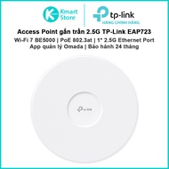 TP-Link EAP723 Ceiling Mount WIFI 7 Router | BE5000 2.4 & 5.0 GHz | LAN 2.5G | Omada Mesh | App Omad
