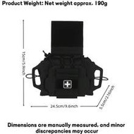 1PC Rapid/Quick Deploy First Aid Kit Pack Tactical IFAK Pouch Two Pieces System Med Roll Carrier Hyp